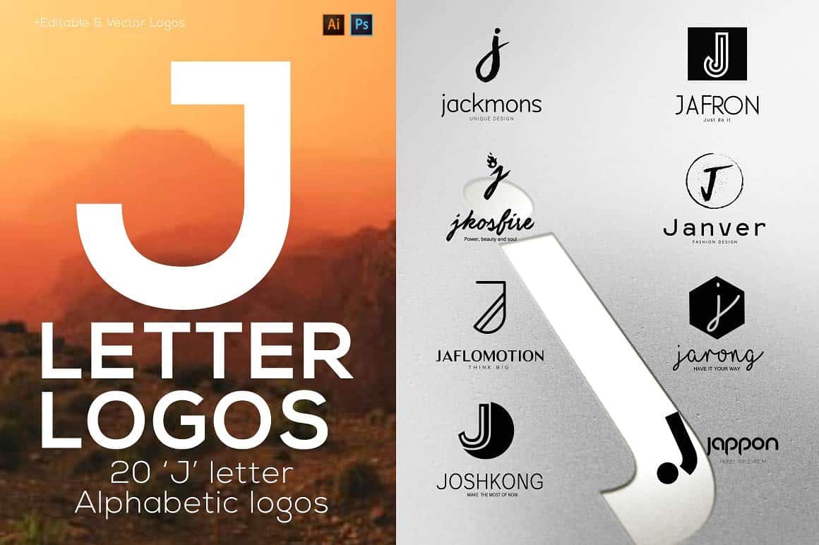 J Letter Alphabetic Logos