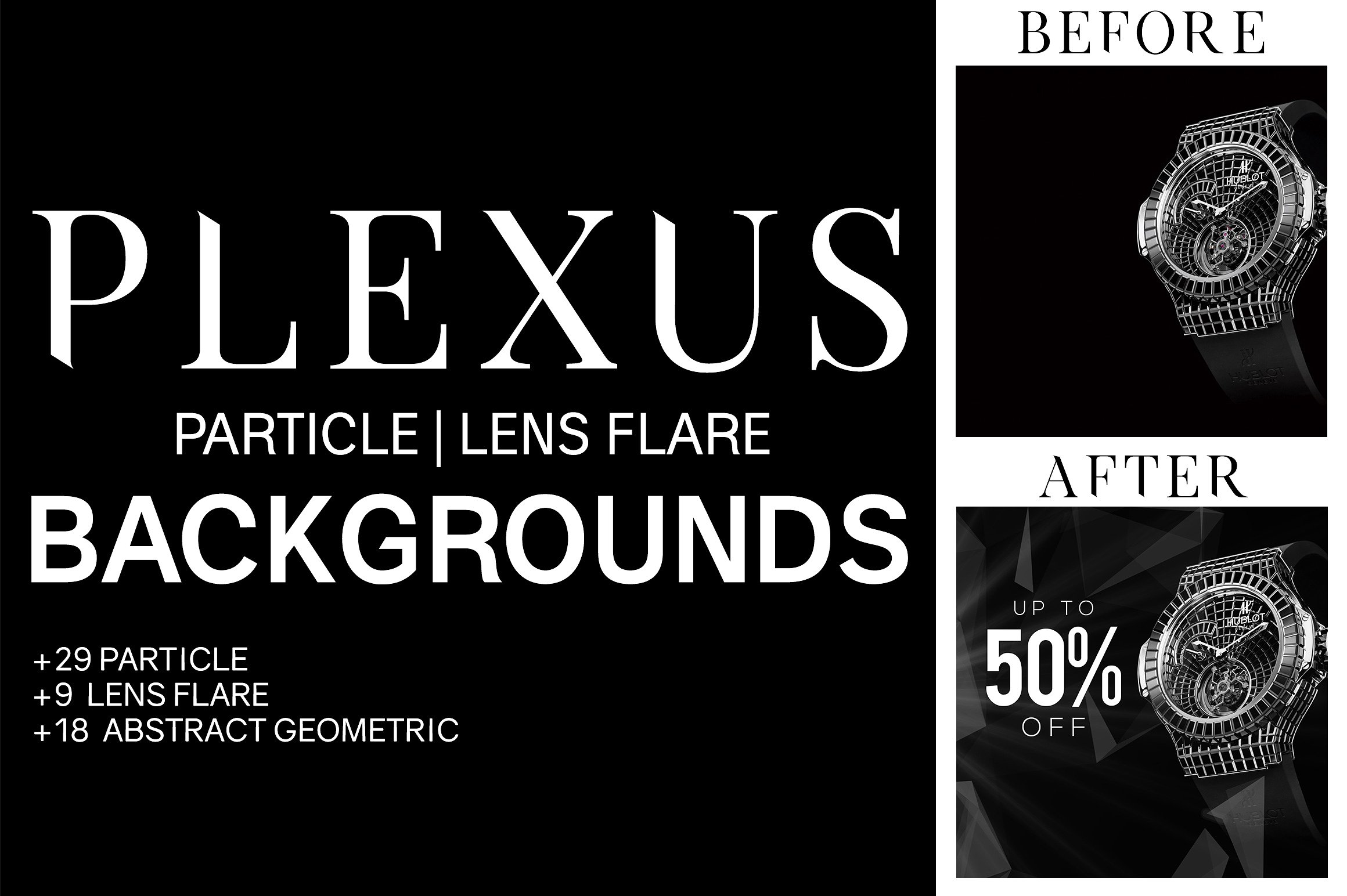 Plexus Light & Particle Backgrounds