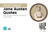 Animated Jane Austen Quotes Canva Templates