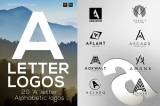 A Letter Alphabetic Logos