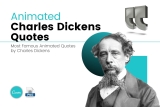 Animated Charles Dickens Quotes Canva Templates