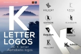 K Letter Alphabetic Logos