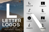 L Letter Alphabetic Logos