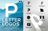 P Letter Alphabetic Logos
