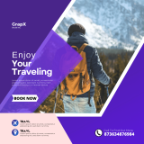 Travel Agency Social Media Post Template Free Canva Template